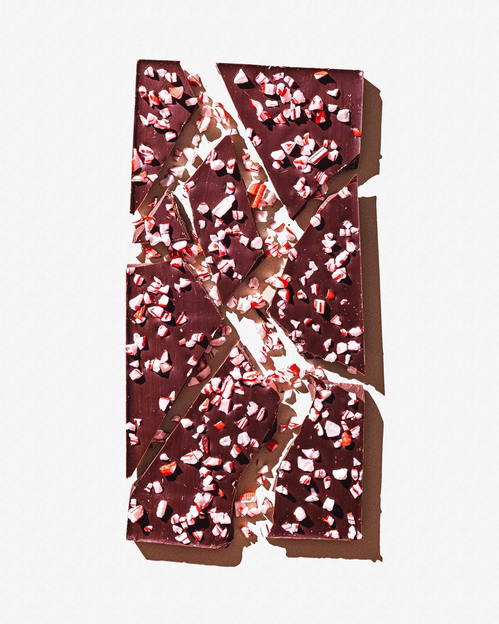 Peppermint Bark Dark Chocolate Bar
